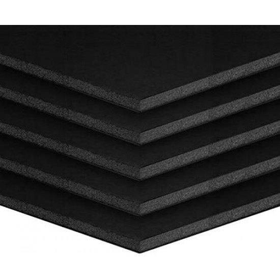Black Foamboard - 5 mm thick, tow side Black Size (70 x 100 mm) each piece in a bag